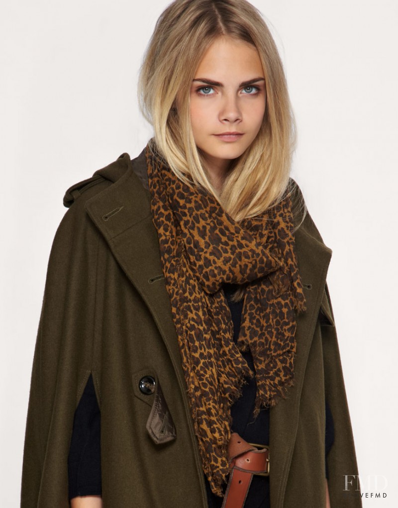 Cara Delevingne featured in  the ASOS lookbook for Fall 2010