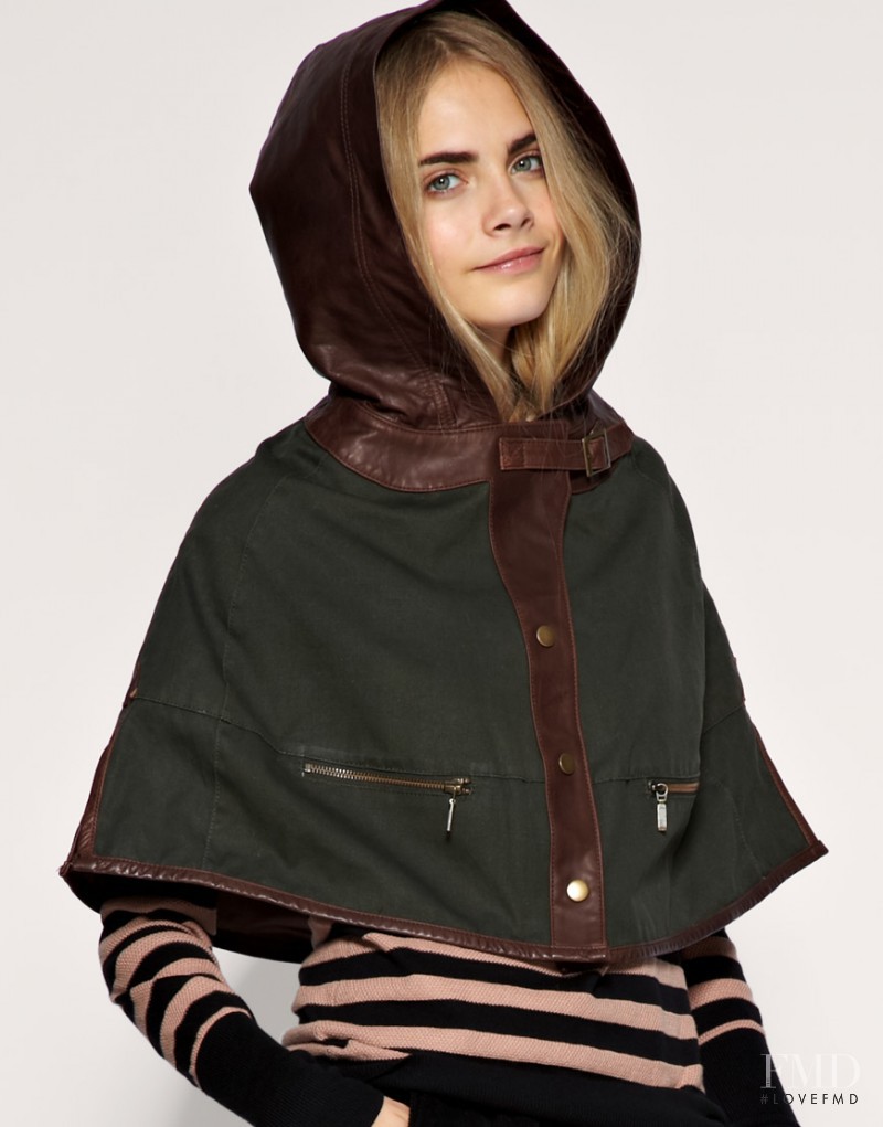 Cara Delevingne featured in  the ASOS lookbook for Fall 2010