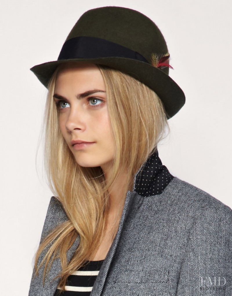 Cara Delevingne featured in  the ASOS lookbook for Fall 2010