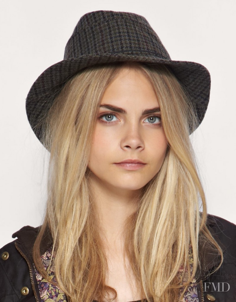 Cara Delevingne featured in  the ASOS lookbook for Fall 2010