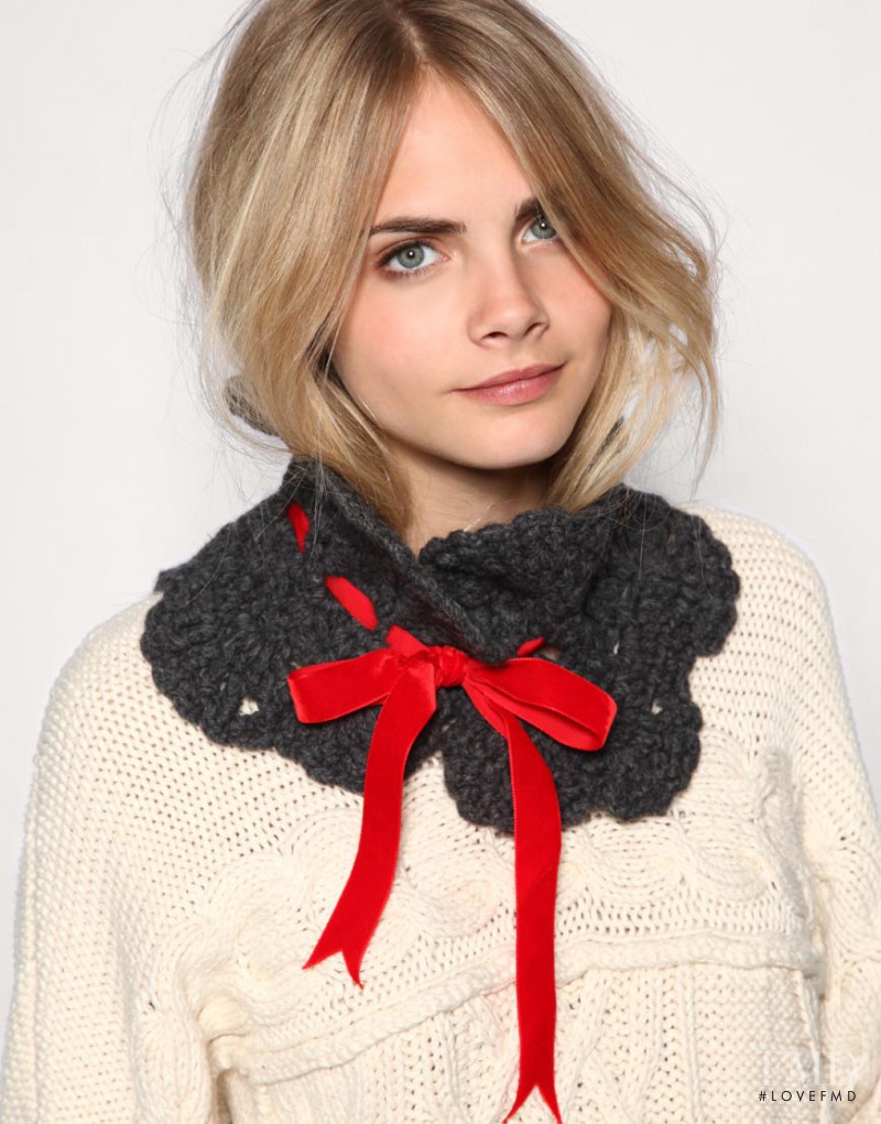 Cara Delevingne featured in  the ASOS lookbook for Fall 2010