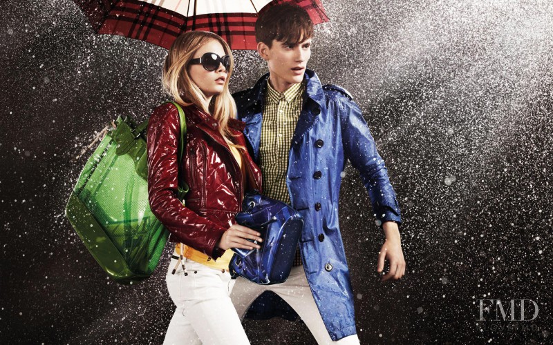 Cara Delevingne featured in  the Burberry advertisement for Spring 2011