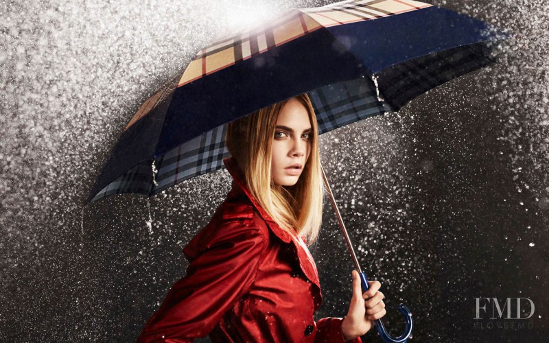 Cara Delevingne featured in  the Burberry advertisement for Spring 2011