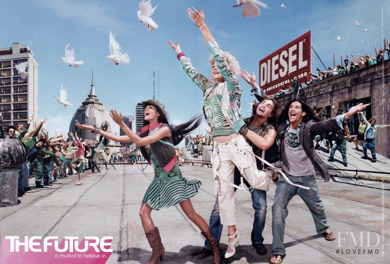 Teresa Moore featured in  the Diesel advertisement for Spring/Summer 2010