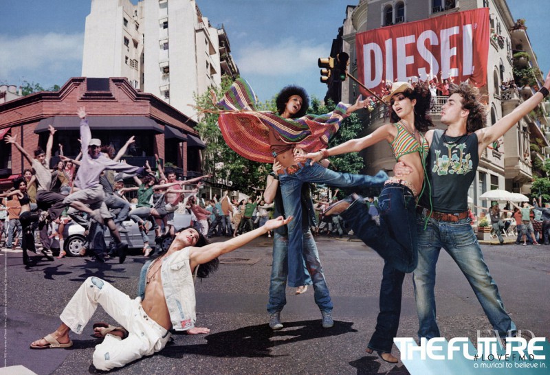 Teresa Moore featured in  the Diesel advertisement for Spring/Summer 2010