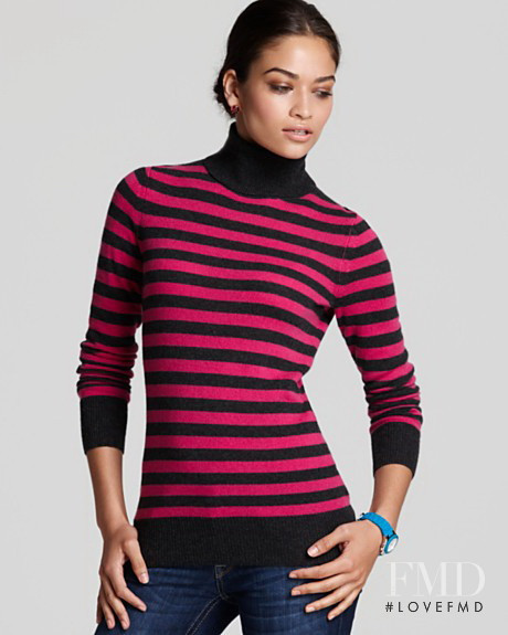 Shanina Shaik featured in  the Bloomingdales catalogue for Autumn/Winter 2012