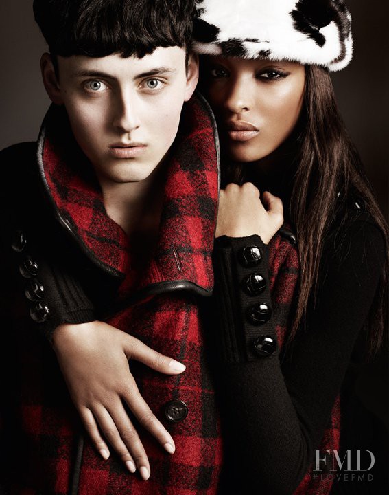 Jourdan Dunn featured in  the Burberry advertisement for Autumn/Winter 2011