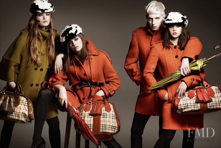 Amber Anderson featured in  the Burberry advertisement for Autumn/Winter 2011