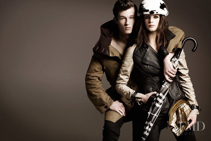 Milly Simmonds featured in  the Burberry advertisement for Autumn/Winter 2011
