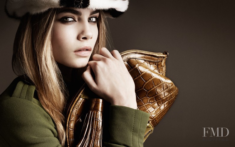 Cara Delevingne featured in  the Burberry advertisement for Autumn/Winter 2011