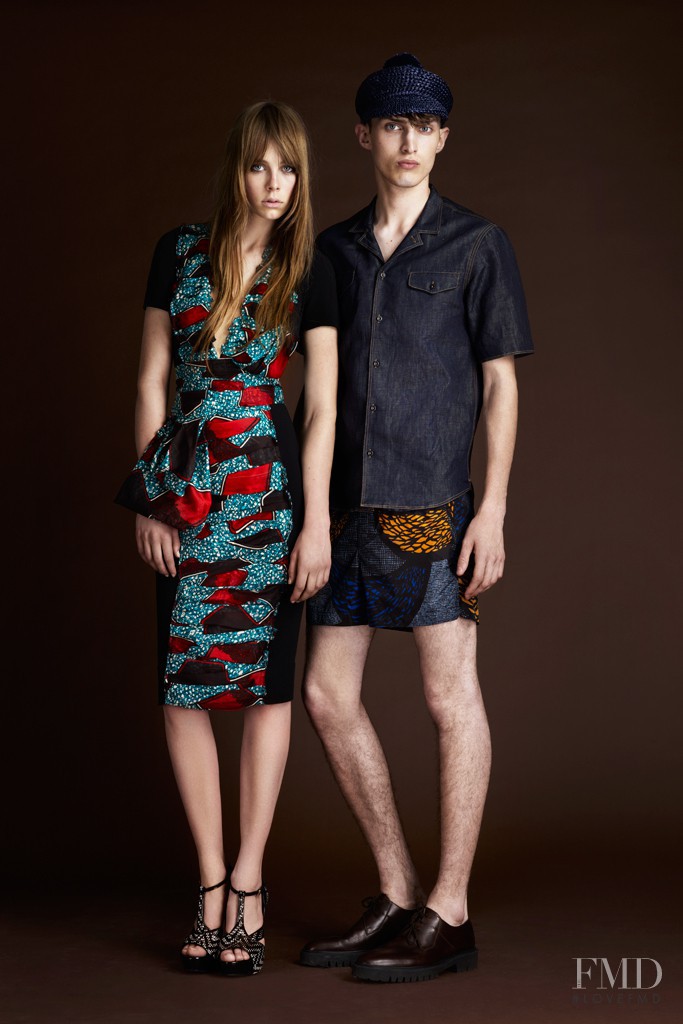 Edie Campbell featured in  the Burberry Prorsum lookbook for Resort 2012