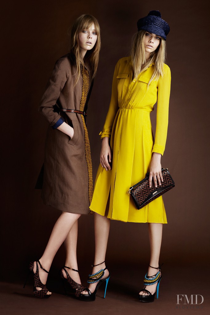 Cara Delevingne featured in  the Burberry Prorsum lookbook for Resort 2012