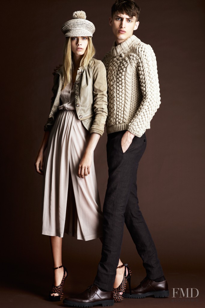 Cara Delevingne featured in  the Burberry Prorsum lookbook for Resort 2012