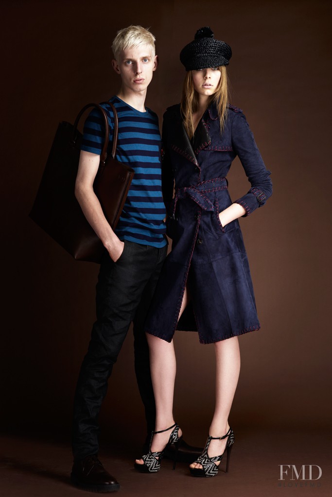 Edie Campbell featured in  the Burberry Prorsum lookbook for Resort 2012