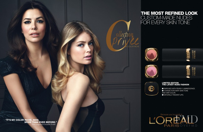 Doutzen Kroes featured in  the L\'Oreal Paris Collection Privee by Color Riche L’Oreal Paris advertisement for Fall 2013