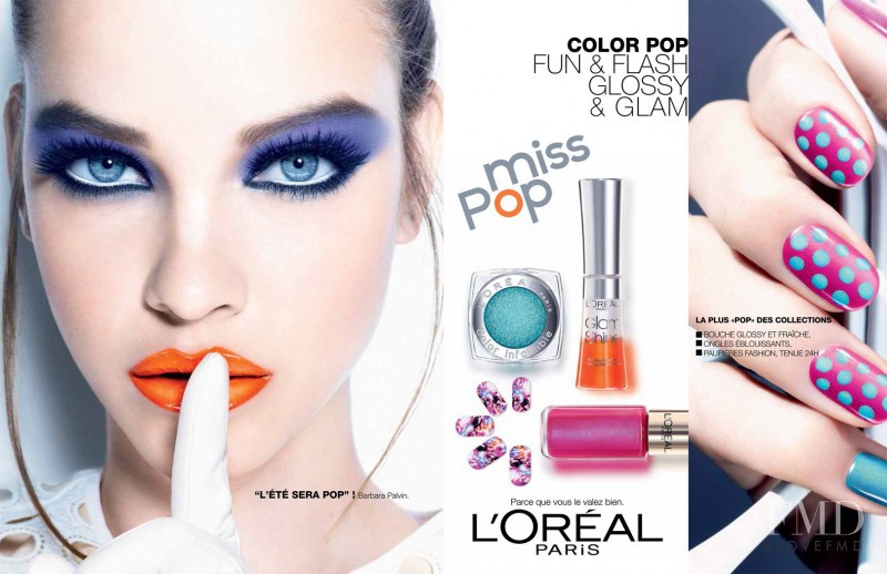 Barbara Palvin featured in  the L\'Oreal Paris Miss Pop L’Oreal advertisement for Spring/Summer 2013