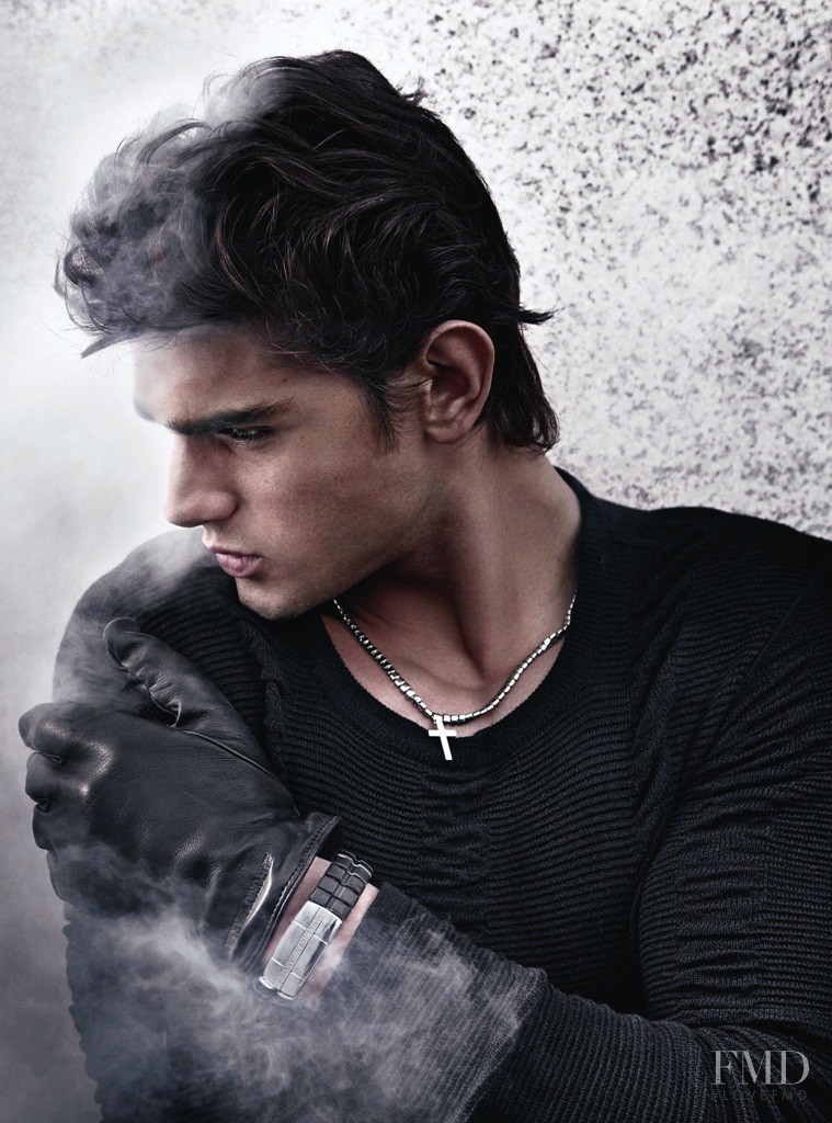 Marlon Teixeira featured in  the Emporio Armani advertisement for Autumn/Winter 2010