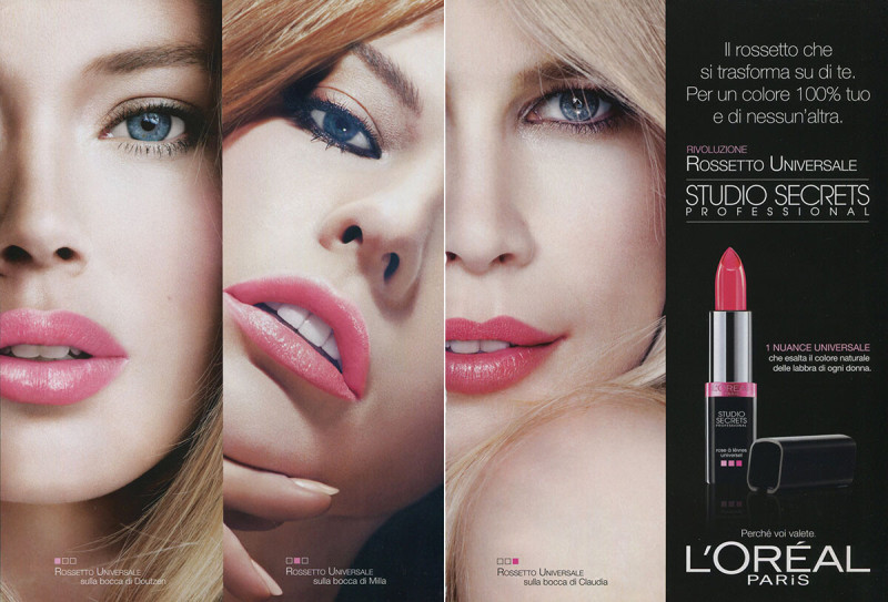 Claudia Schiffer featured in  the L\'Oreal Paris advertisement for Spring/Summer 2011