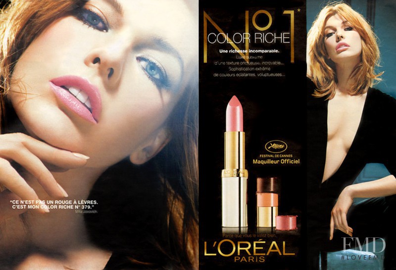 Milla Jovovich featured in  the L\'Oreal Paris advertisement for Spring/Summer 2011