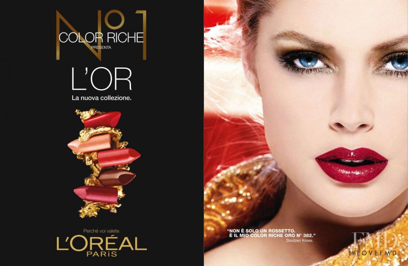 Doutzen Kroes featured in  the L\'Oreal Paris advertisement for Autumn/Winter 2011