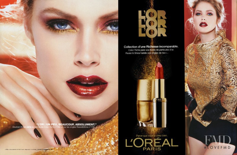 Doutzen Kroes featured in  the L\'Oreal Paris advertisement for Autumn/Winter 2011