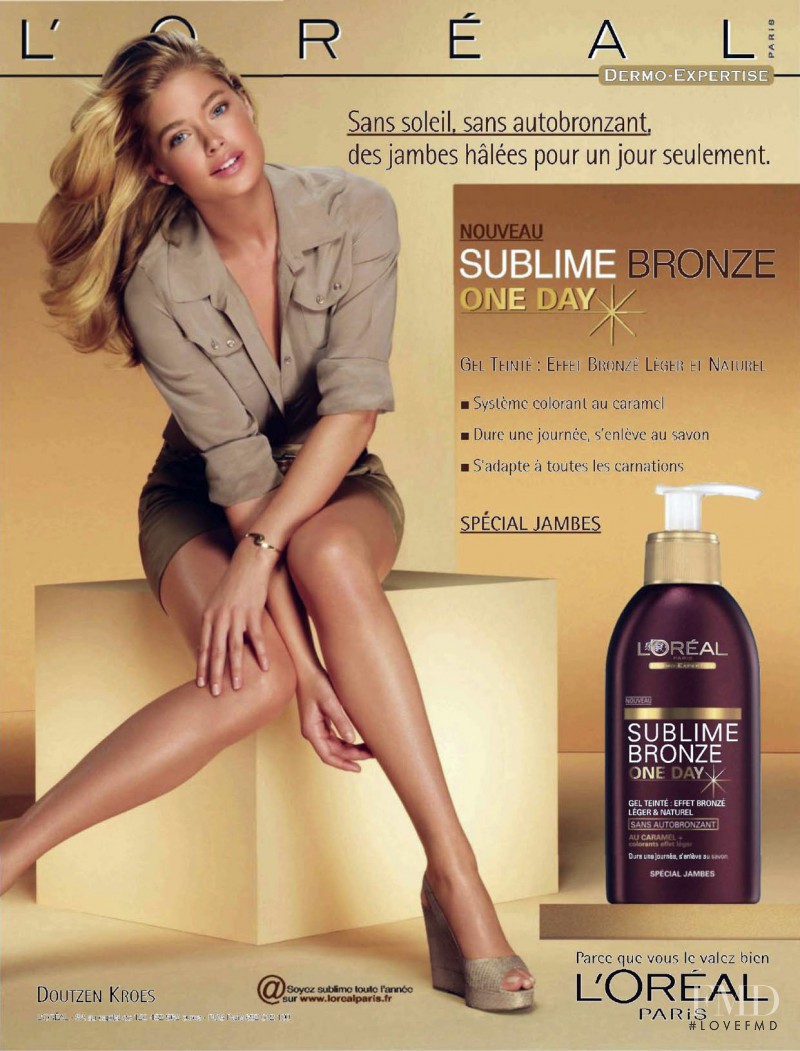 Doutzen Kroes featured in  the L\'Oreal Paris advertisement for Spring/Summer 2009