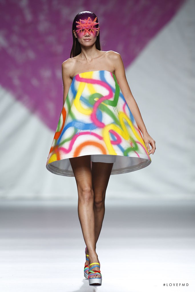 Sheila Marquez featured in  the Agatha Ruiz de la Prada fashion show for Spring/Summer 2014