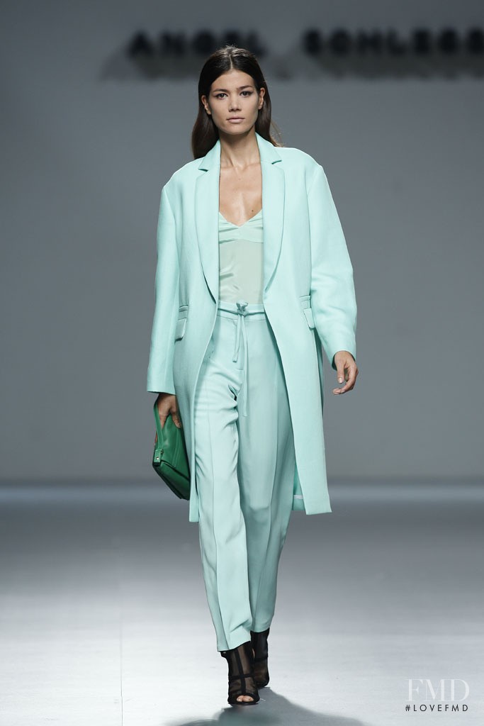 Sheila Marquez featured in  the Angel Schlesser fashion show for Spring/Summer 2014