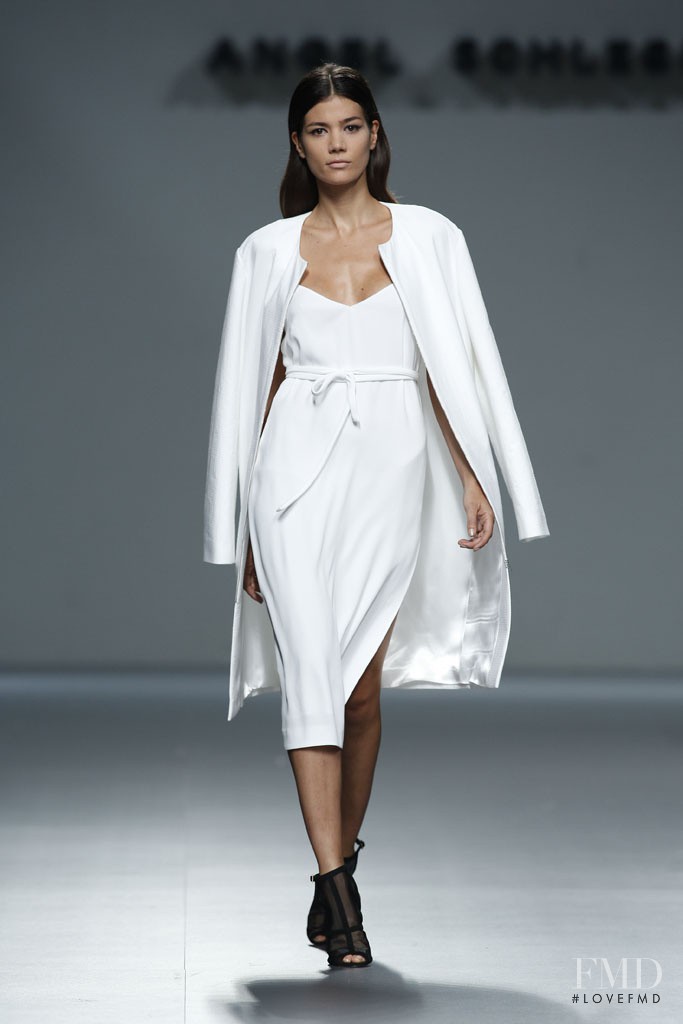Sheila Marquez featured in  the Angel Schlesser fashion show for Spring/Summer 2014