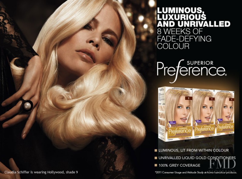 Claudia Schiffer featured in  the L\'Oreal Paris L\'Oreal - Superior Preference advertisement for Spring/Summer 2013