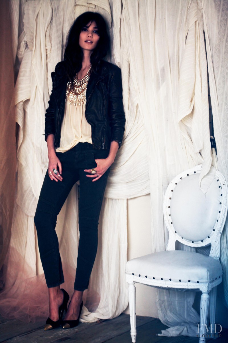 Sheila Marquez featured in  the Free People lookbook for Winter 2012