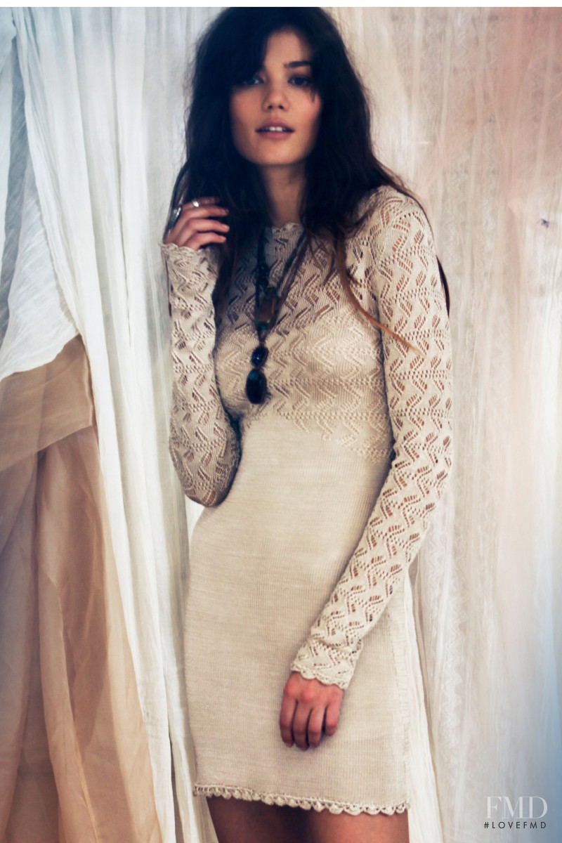 Sheila Marquez featured in  the Free People lookbook for Winter 2012