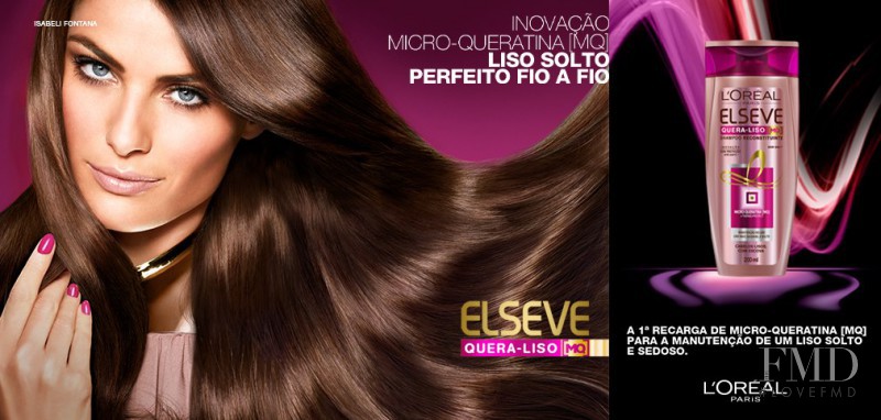 Isabeli Fontana featured in  the L\'Oreal Paris Elseve advertisement for Spring 2013