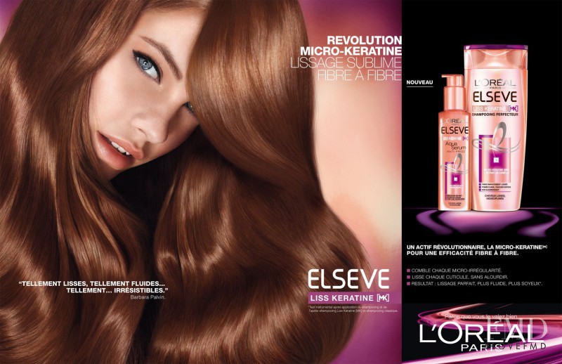 Barbara Palvin featured in  the L\'Oreal Paris Elseve advertisement for Spring 2013
