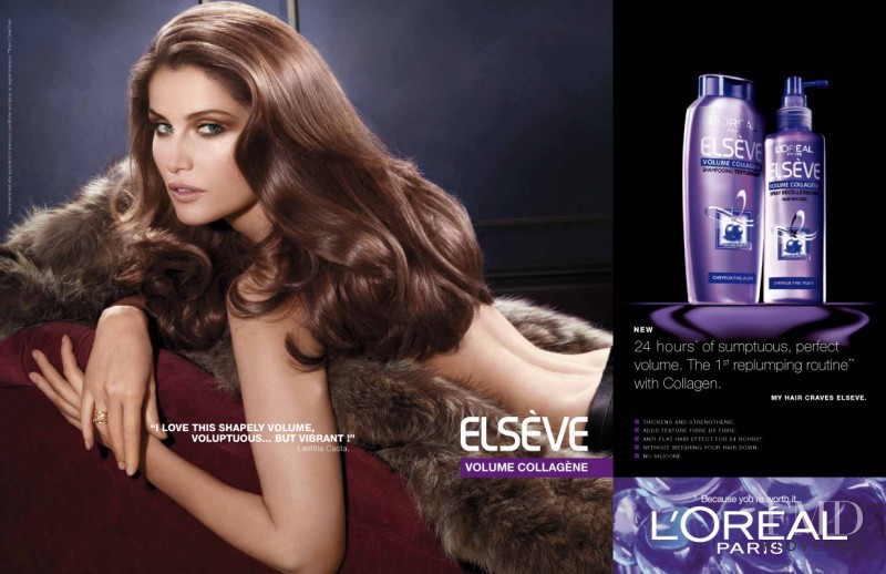Laetitia Casta featured in  the L\'Oreal Paris Elseve advertisement for Spring 2013