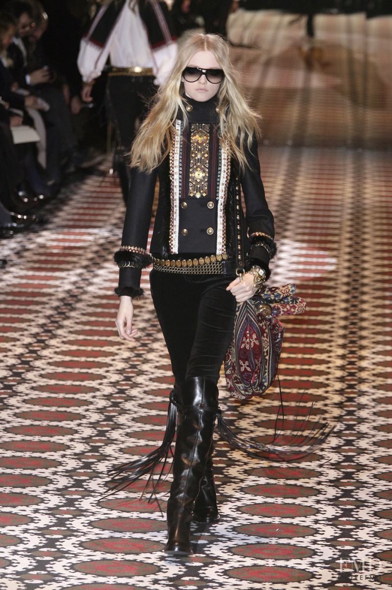 Vlada Roslyakova featured in  the Gucci fashion show for Autumn/Winter 2008