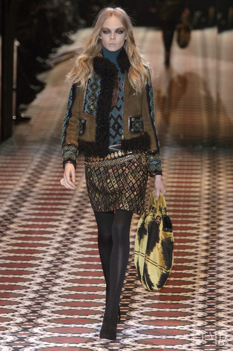 Siri Tollerod featured in  the Gucci fashion show for Autumn/Winter 2008