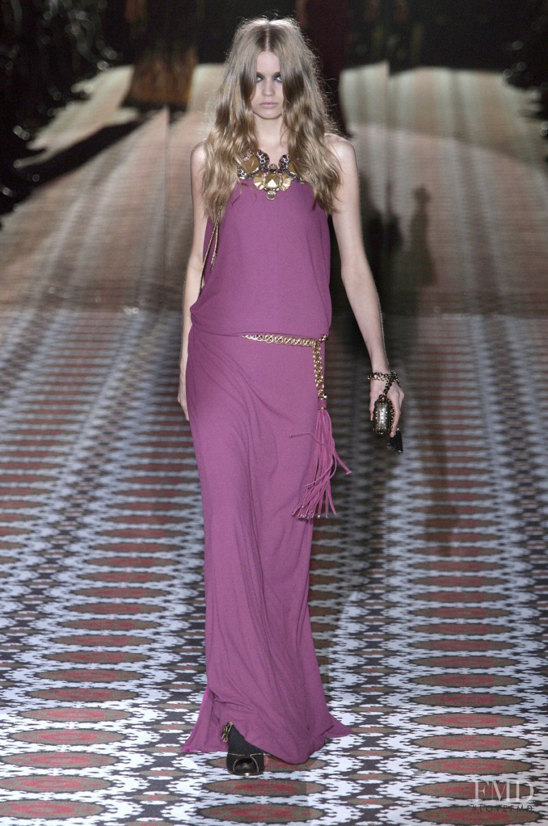 Abbey Lee Kershaw featured in  the Gucci fashion show for Autumn/Winter 2008