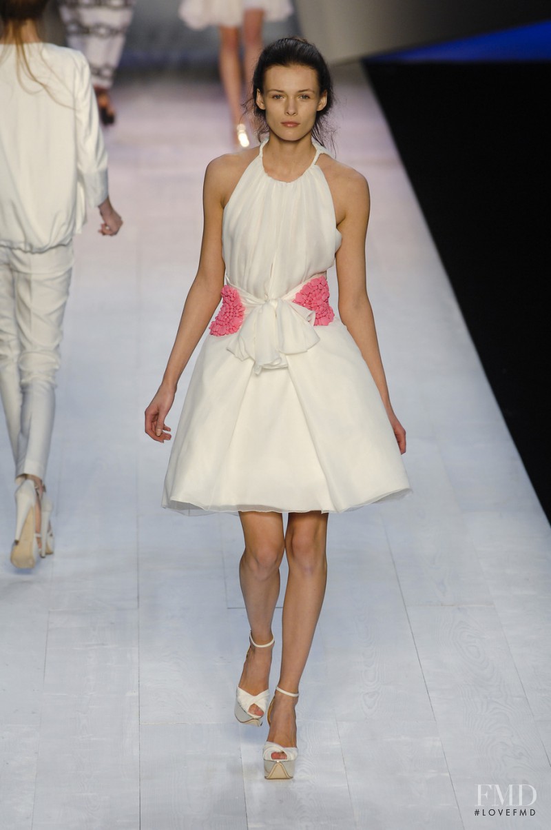Edita Vilkeviciute featured in  the Giambattista Valli fashion show for Spring/Summer 2008