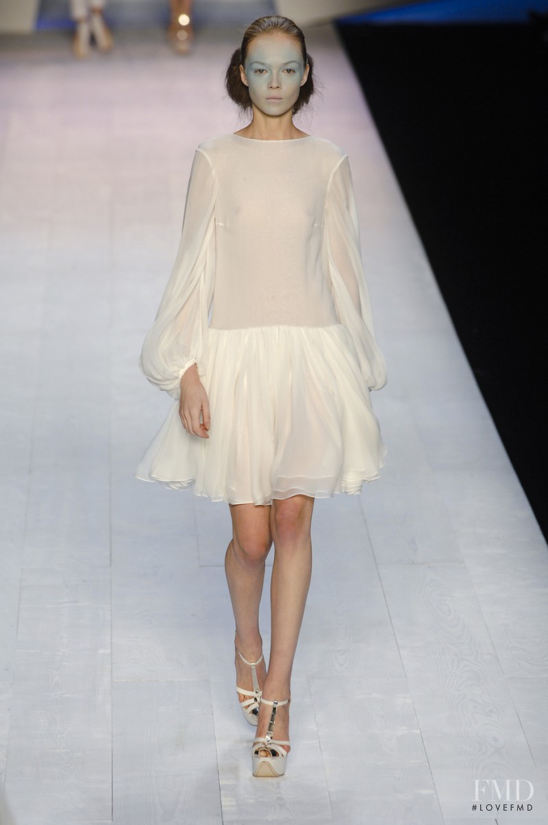 Siri Tollerod featured in  the Giambattista Valli fashion show for Spring/Summer 2008