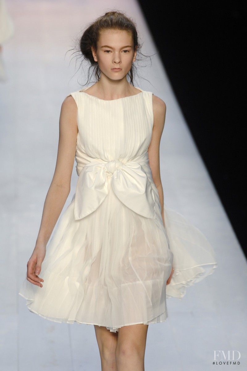Irina Kulikova featured in  the Giambattista Valli fashion show for Spring/Summer 2008