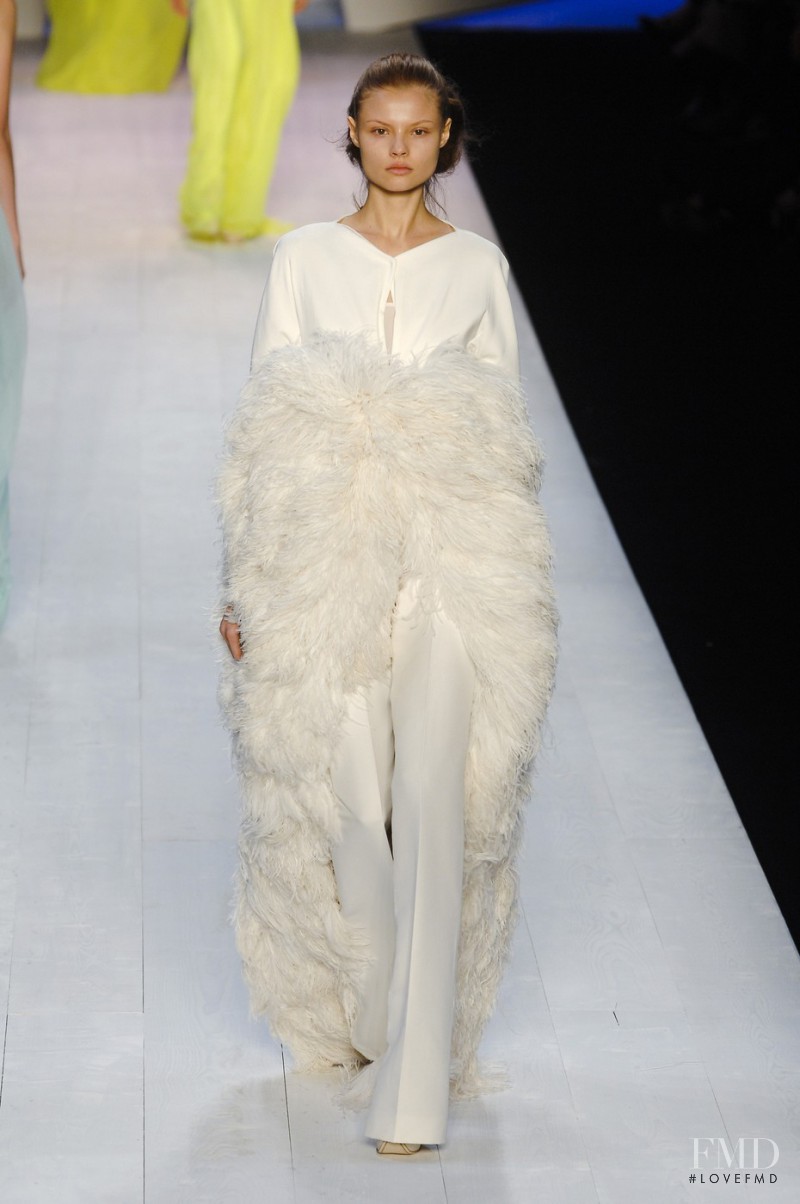 Magdalena Frackowiak featured in  the Giambattista Valli fashion show for Spring/Summer 2008