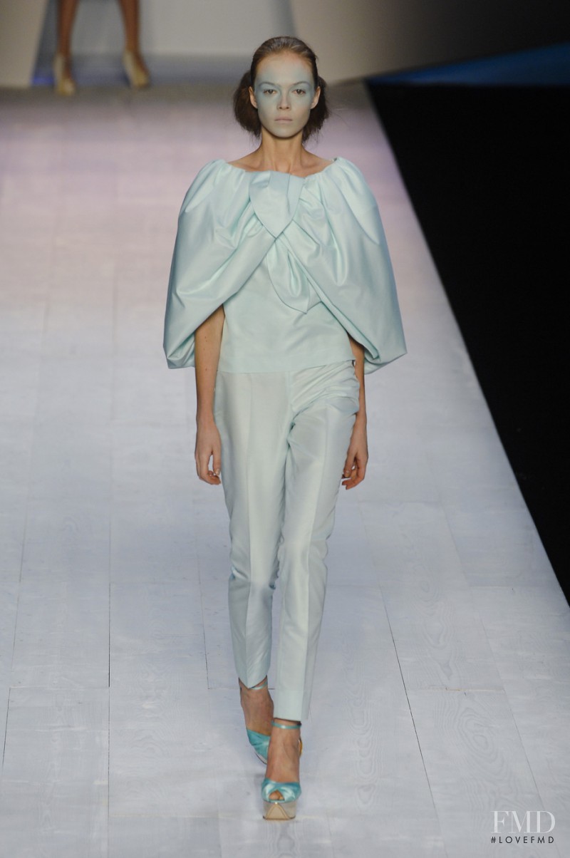 Siri Tollerod featured in  the Giambattista Valli fashion show for Spring/Summer 2008