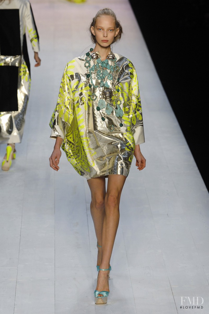 Tanya Dyagileva featured in  the Giambattista Valli fashion show for Spring/Summer 2008