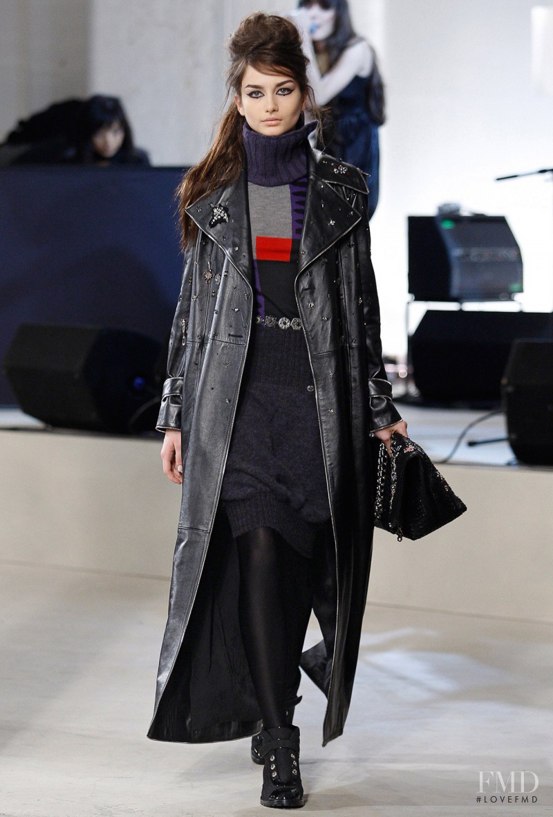 Andreea Diaconu featured in  the Chanel fashion show for Pre-Fall 2008