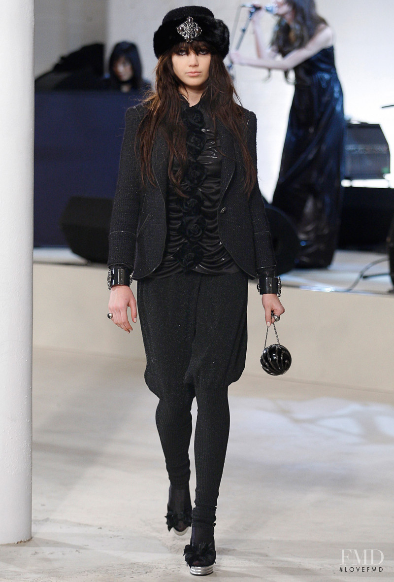 Daisy Lowe featured in  the Chanel fashion show for Pre-Fall 2008