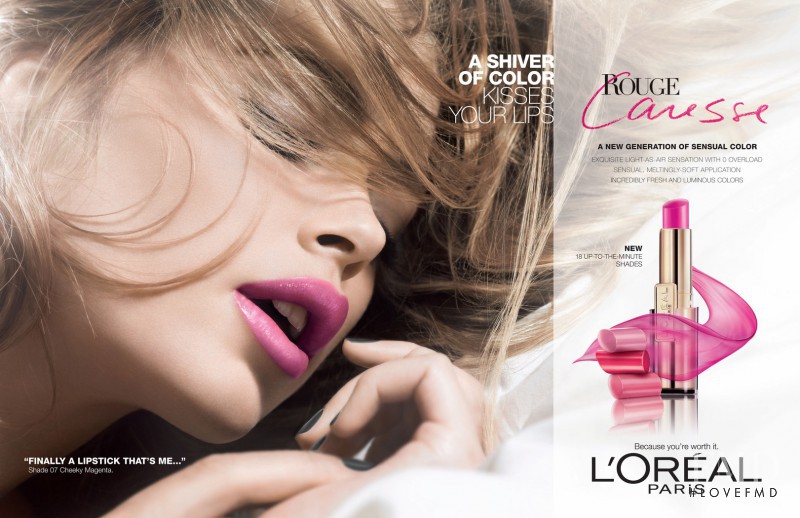 Barbara Palvin featured in  the L\'Oreal Paris Causse advertisement for Spring/Summer 2012