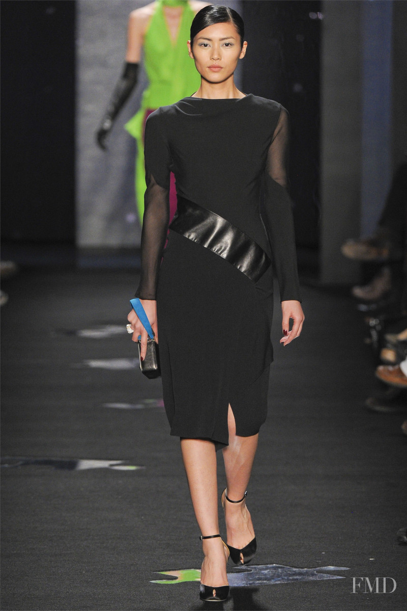 Liu Wen featured in  the Diane Von Furstenberg fashion show for Autumn/Winter 2012