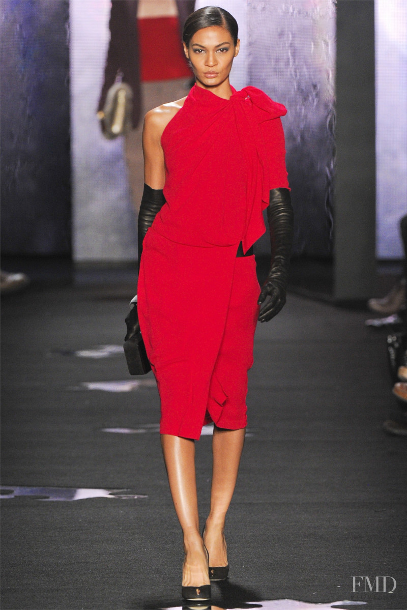 Joan Smalls featured in  the Diane Von Furstenberg fashion show for Autumn/Winter 2012