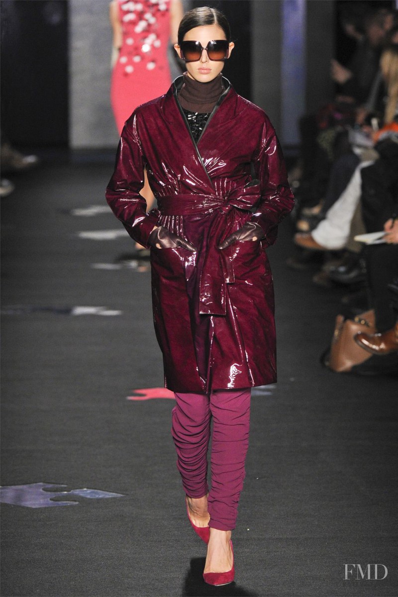 Ruby Aldridge featured in  the Diane Von Furstenberg fashion show for Autumn/Winter 2012